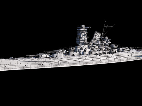大和级战列舰 3D 模型