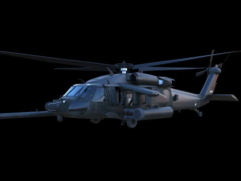 Варіант спеціальних операцій MH-60 Black Hawk 3D Модель