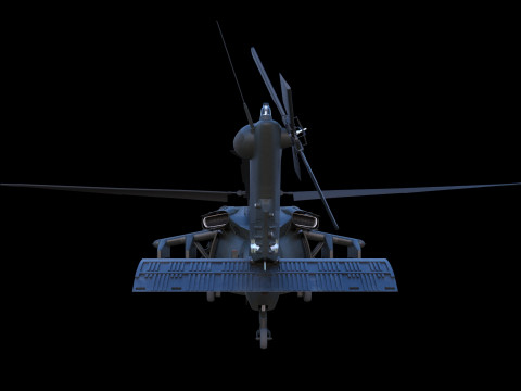 MH-60 Black Hawk Special Operations Variant 3D Model