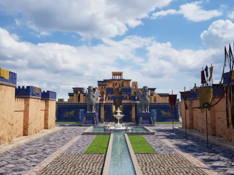 Ancient Babylonian City 3D Model