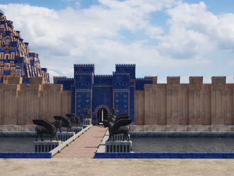 Ancient Babylonian City 3D Model
