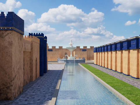 Ancient Babylonian City 3D Model