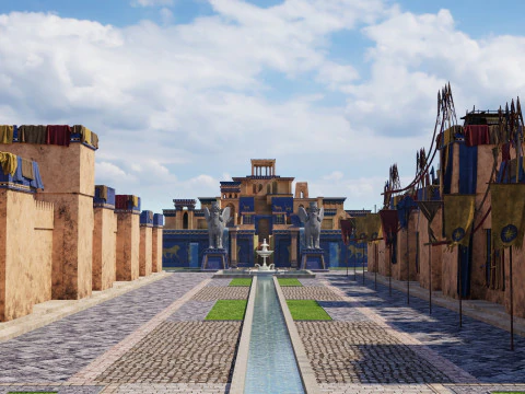 Ancient Babylonian City 3D Model