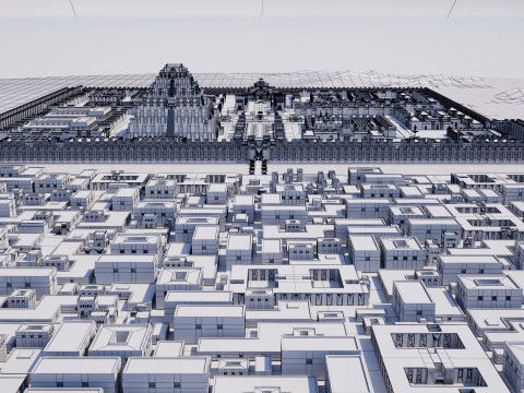 Ancient Babylonian City 3D Model