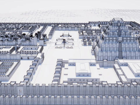 Ancient Babylonian City 3D Model