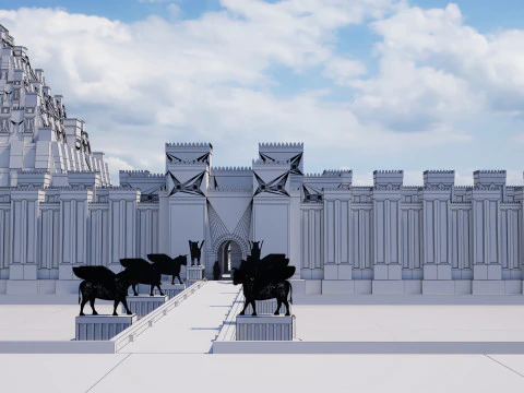Ancient Babylonian City 3D Model