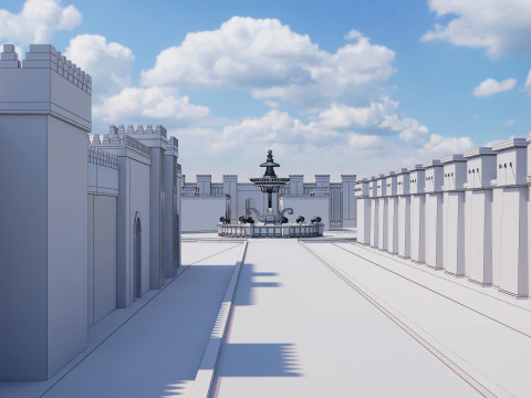 Ancient Babylonian City 3D Model