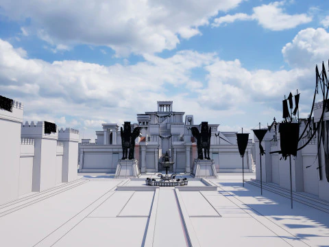 Ancient Babylonian City 3D Model