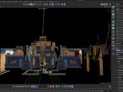 Ancient Babylonian City 3D Model