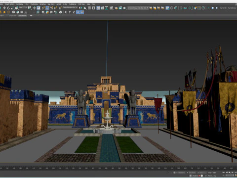 Ancient Babylonian City 3D Model