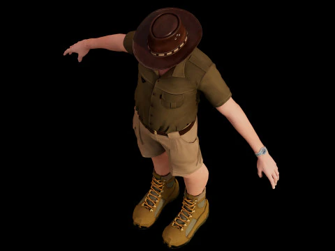 Ranger Cowboy 3D Model