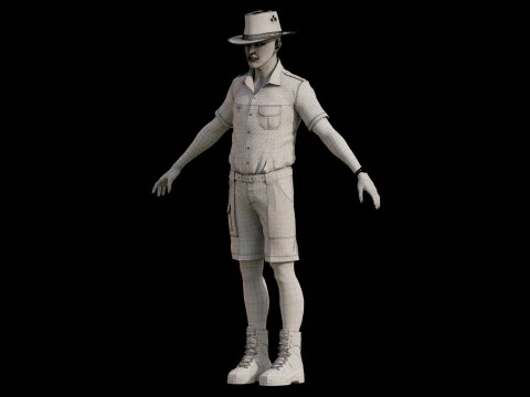 Ranger Cowboy 3D Model
