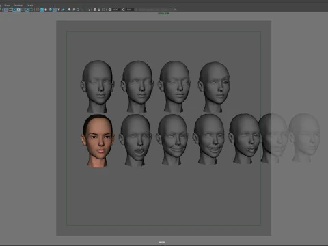 Beautiful Women in Dresses 3D Model