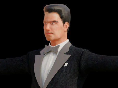 Men in formal attire 3D Model