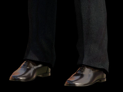 Men in formal attire 3D Model