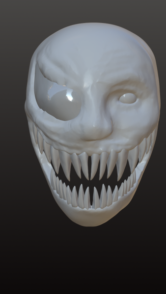 Symbiote Veil White Edition 3D-printmodel .c4d .max .obj .3ds .fbx .stl .blend