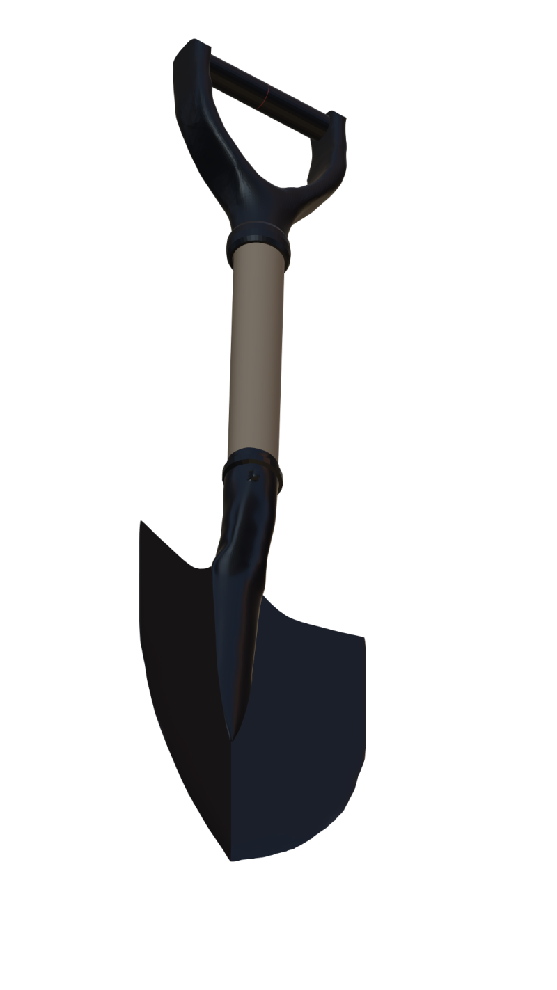 Of Cutting Shovel 3D Модель .c4d .max .obj .3ds .fbx .stl .blend 