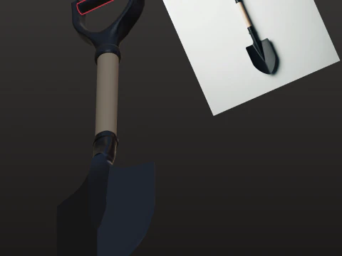 Of Cutting Shovel 3D Model