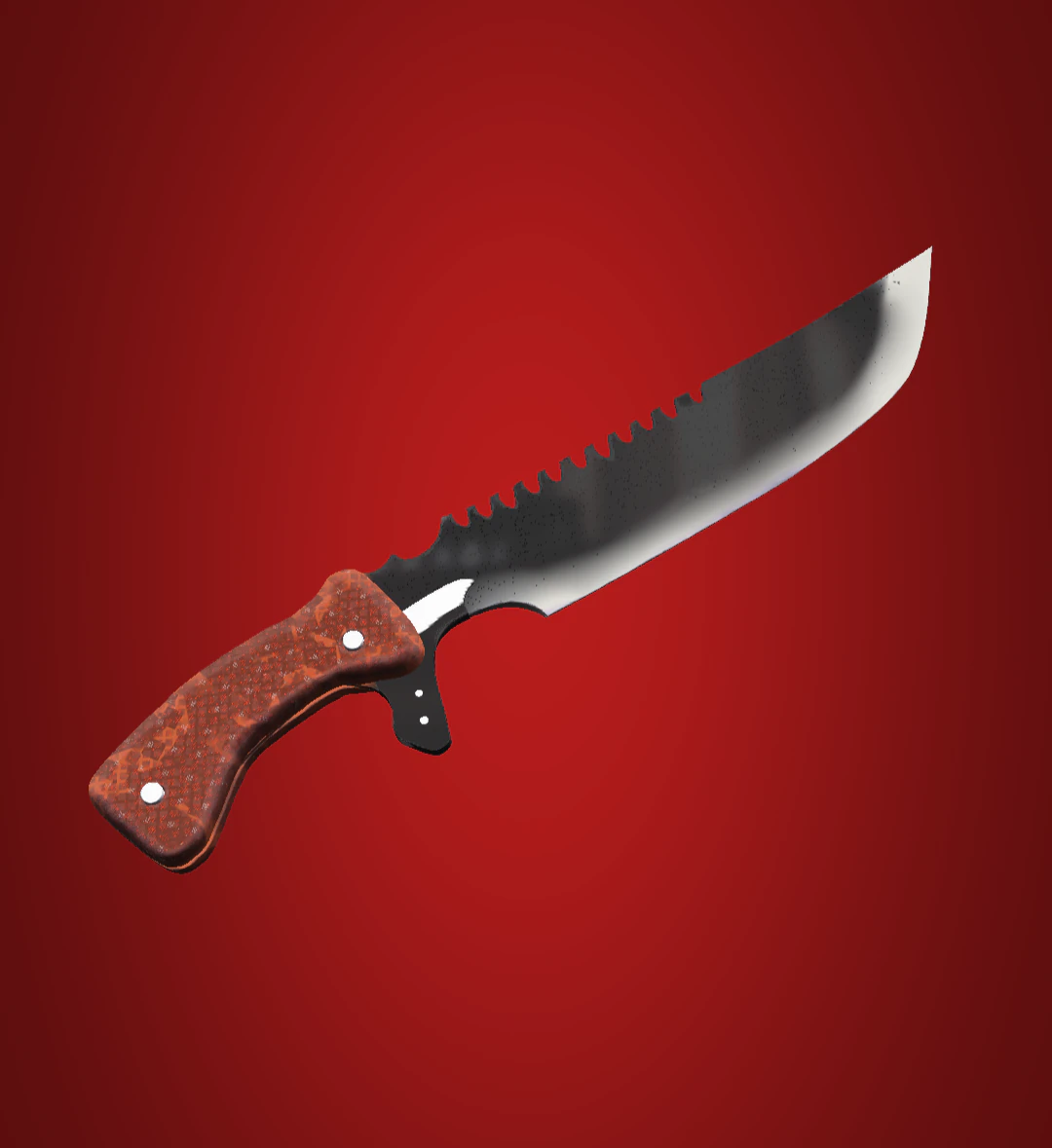 Hunting Knife Crafted by an Indigenous Modeler 3D Model .c4d .max .obj .3ds .fbx .stl .blend 