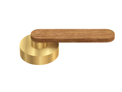 Door handles wooden Model 3D