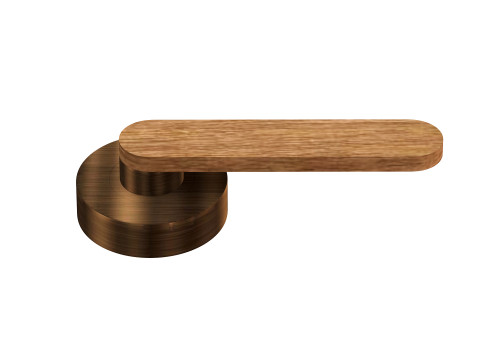 Door handles wooden Model 3D