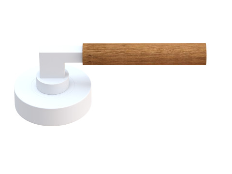 Door handles wooden Model 3D