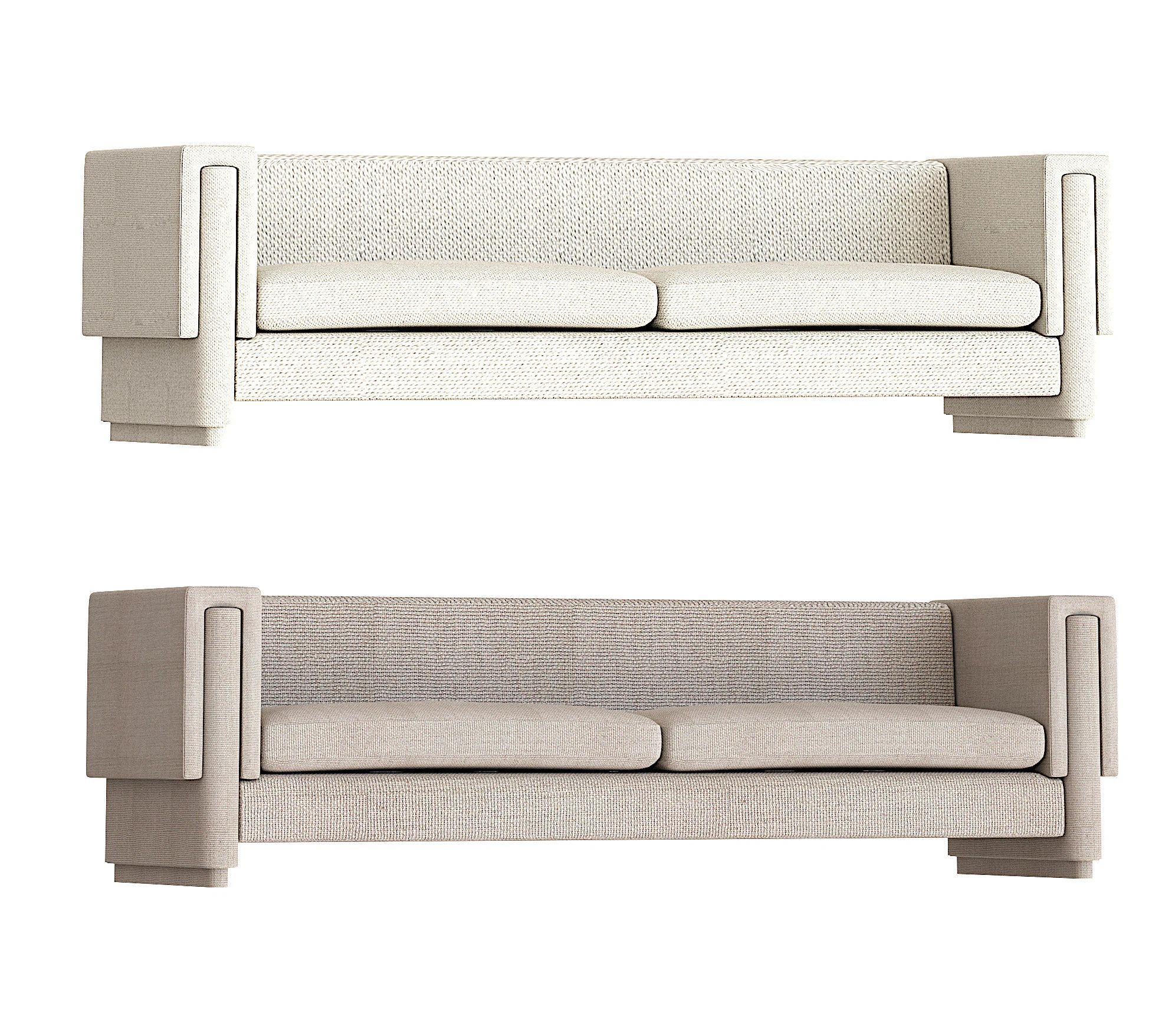 Howard sofa 3D Model .c4d .max .obj .3ds .fbx .stl .blend 