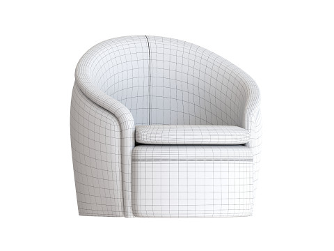 Oberon Swivel armchair 3D Model