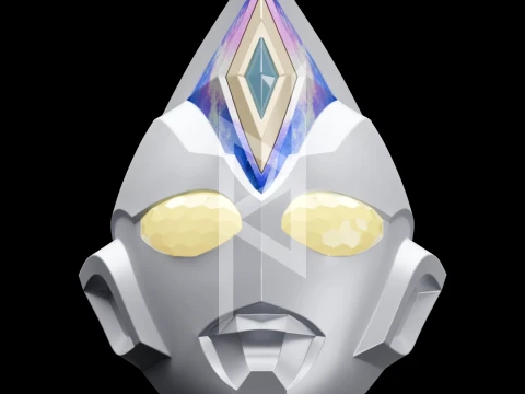 ウルトラマンデッカー フラッシュヘルメット 3Dモデル