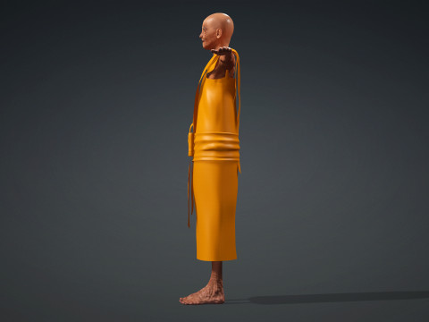 Khmer Monk use with Iclone8 and CC4 3D Model