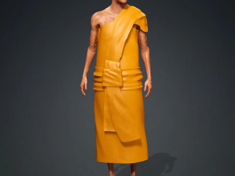 Khmer Monk use with Iclone8 and CC4 3D Model