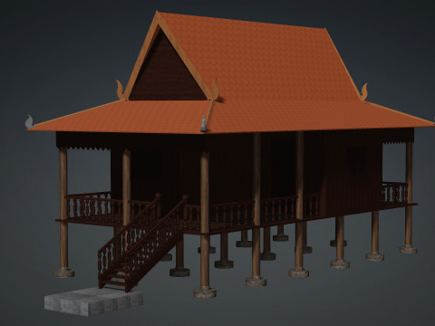 Khmer House 3D Модель