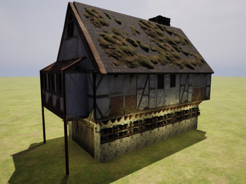 Two Storey Village House 3D Model