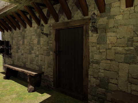 Two Storey Village House 3D Model