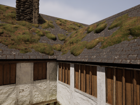 Two Storey Village House 3D Model