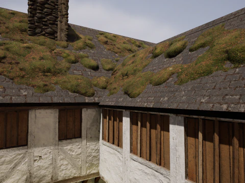 Two Storey Village House 3D Model