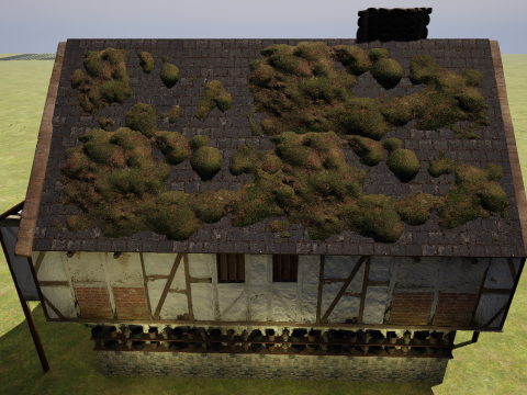 Two Storey Village House 3D Model