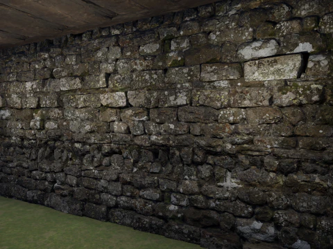 Medieval Two Storey Village House with Barn 3D Model