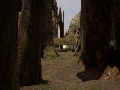 Fantasy Village House in the Dark Forest 3D 模型