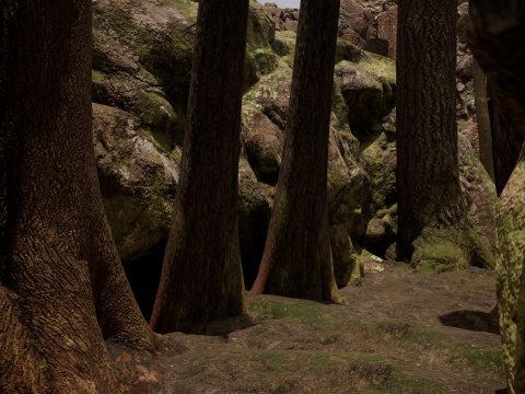 Fantasy Village House in the Dark Forest 3D 模型