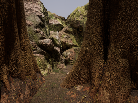 Fantasy Village House in the Dark Forest 3D 模型