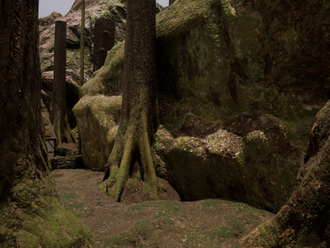 Fantasy Village House in the Dark Forest 3D 模型