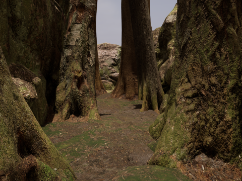 Fantasy Village House in the Dark Forest 3D 模型