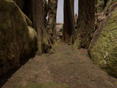 Fantasy Village House in the Dark Forest 3D 模型