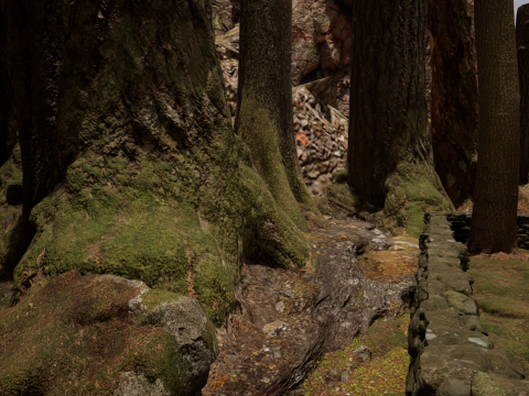 Fantasy Village House in the Dark Forest 3D 模型