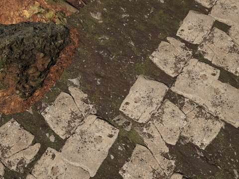 Nordic Cozy Village Farm Highly Detailed 3D Model