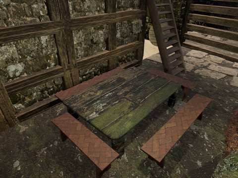 Nordic Cozy Village Farm Highly Detailed 3D Model