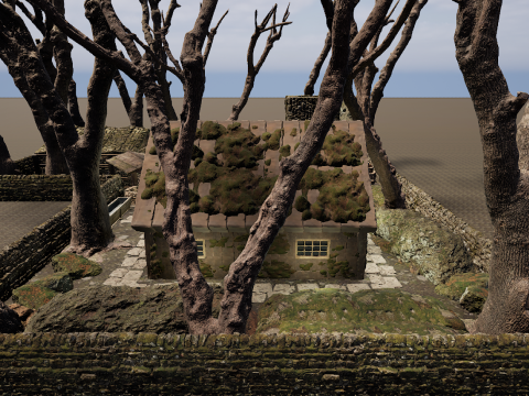 Nordic Cozy Village Farm Highly Detailed 3D Model