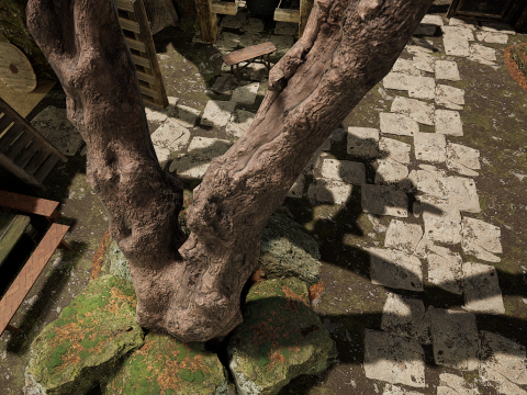 Nordic Cozy Village Farm Highly Detailed 3D Model