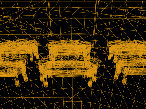 6 Detailed Granite Table 4K Model 3D
